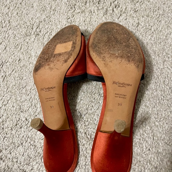 YSL bow mules with kitten heels - Picture 4 of 4